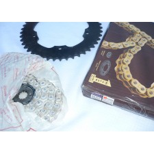 ŘETĚZOVÁ SADA KOMPLET - ROLON GOLD - JAWA 350CL PÉRÁK + BOBBER 42 (IND.)